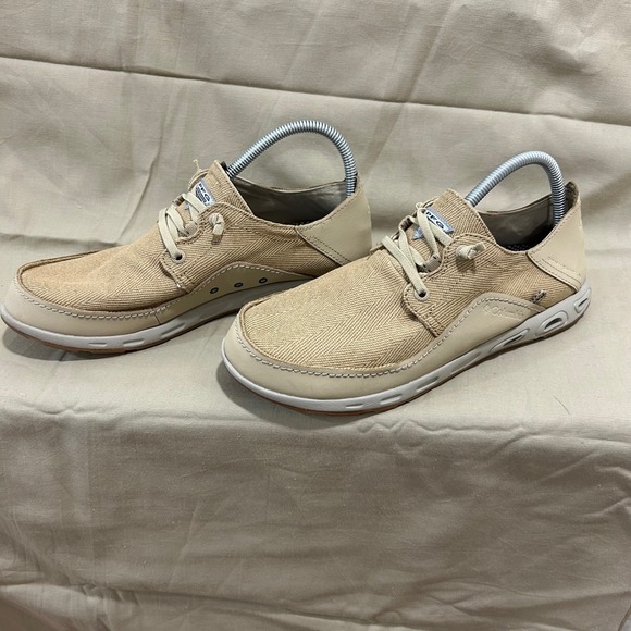 Columbia Other - Columbia PFG Men's Tan Herringbone  Loafers Size 9